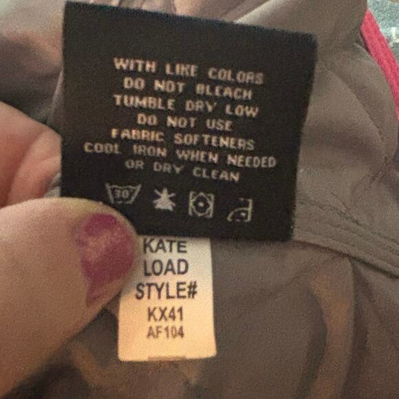 Kate Lord Whatley Quilted Vest Golf Zip & Snap Front Pockets M Adjustable Waist - Picture 9 of 9